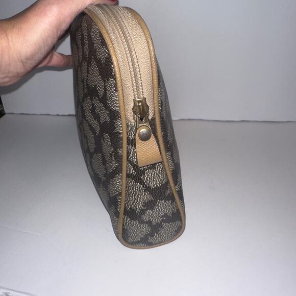 YVES Saint LAURENT YSL Vintage Giraffe print Clutch Pouch Bag authentic - Picture 5 of 10